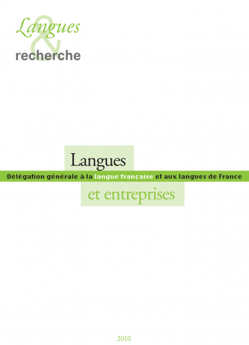 Langues et entreprises. Couverture. L&R, 2010